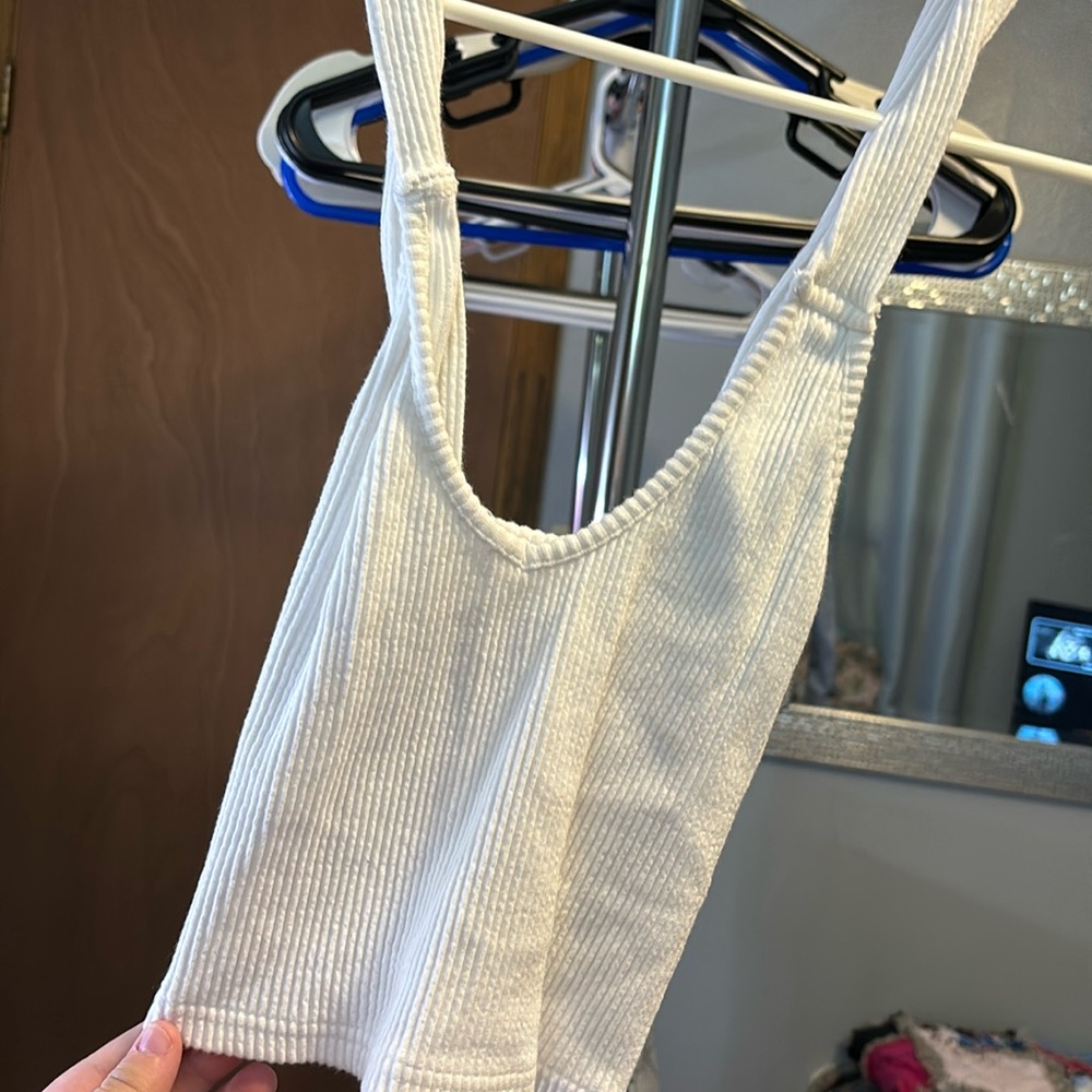 White crop top